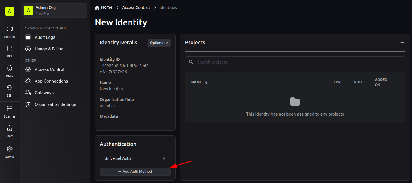 Add Auth Method